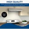 Broan-NuTone BKSH130SS Sahale 30-inch Under-Cabinet Easy Install 4-Way Convertible Range Hood with 2-Speed Exhaust Fan and Light, 300 Max Blower CFM, Stainless Steel(Stainless Steel)