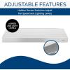 Broan-NuTone BKSH130SS Sahale 30-inch Under-Cabinet Easy Install 4-Way Convertible Range Hood with 2-Speed Exhaust Fan and Light, 300 Max Blower CFM, Stainless Steel(White)