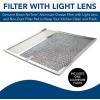Broan-NuTone BP57 Aluminum Filter with Light Lens, Kitchen Exhaust Grease Filter, Stove Hood Vent Air Filter(11.8″ x 11.8″ x 11.8″)