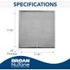 Broan-NuTone BPQTF Charcoal QT20000 Series Range Hoods, Carbon Air Filter, 1 Count (Pack of 1), Grey(Pack of 1)