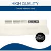 Broan-NuTone BUEZ130BL Non-Ducted Ductless Range Hood with Lights Exhaust Fan for Under Cabinet, 30-Inch, Black(Biscuit)