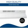 Broan-NuTone BUEZ130BL Non-Ducted Ductless Range Hood with Lights Exhaust Fan for Under Cabinet, 30-Inch, Black(White)