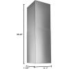 Broan-NuTone EIT1366SS EIT1 Range Hood, Stainless Steel(OPTIONAL FLUE EXTENSION)