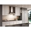 Broan-NuTone EW4830SS Stainless Steel LED, 400 30-inch Wall-Mount Convertible Chimney-Style Range Hood with 3-Speed Exhaust Fan and Light, 460 Max Blower CFM