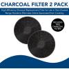 Broan-NuTone FILTERBWPTS Charcoal Filter for BWP, BWS and BWT Series Range Hoods, Carbon Air Filter, Charcoal Air Filter for Kitchen, Set of 2