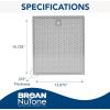Broan-NuTone HPFA3A30 Micro Mesh Aluminum Type C3, Kitchen Exhaust Grease Filter, Stove Hood Vent Air, 2 Set