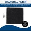 Broan-NuTone HPFX1 Charcoal Filter for BXT1 Series Range Hoods, Carbon Air Filter, Charcoal Air Filter for Kitchen, 10.875″x10.5″x0.125″
