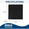 Broan-NuTone HPFX1 Charcoal Filter for BXT1 Series Range Hoods, Carbon Air Filter, Charcoal Air Filter for Kitchen, 10.875″x10.5″x0.125″