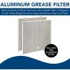 Broan-NuTone Micro Mesh Aluminum Filter Type C4, 15.725″ x 13.875″ x 0.375″, Fits Select Range Hood Models, (2-Pack)