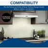 Broan-NuTone Micro Mesh Aluminum Filter Type C4, 15.725″ x 13.875″ x 0.375″, Fits Select Range Hood Models, (2-Pack)