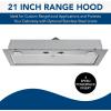 Broan-NuTone PM300SS Custom Power Pack Range Hood Insert with 2-Speed Exhaust Fan and Light, 300 Max Blower CFM, Stainless Steel, 21-Inch Built-in and Broan-NuTone LB30SS Optional Box Power Pack Hoods, Stainless Steel, 30-Inch Range Liner