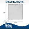 Broan-NuTone Replacement Open Mesh Aluminum Grease Filter (A0) for Single Filter Range Hood Models(1 Count (Pack of 1))