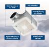 QT Series Very Quiet 110 CFM Ceiling Bathroom Exhaust Fan with Humidity Sensing, .4 Sones, ENERGY STAR Certified(NEW Ultra Quiet with Humidity Sensing)