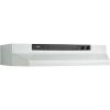 Broan-NuTone 462423 24-inch Under-Cabinet 4-Way Convertible Range Hood with Infinite-Speed Exhaust Fan and Light, Black(White)
