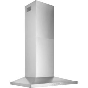 Broan-NuTone 30″ Low-Profile Pyramidal Chimney Range Hood with LED Lighting, Convertible Wall-Mount Kitchen Chimney Vent Hood, 450 Max CFM, Stainless Steel(Stainless Steel)