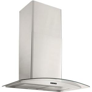 Broan-NuTone 30-inch Wall-Mount Convertible Chimney-Style Range Hood with 3-Speed Exhaust Fan and Light, 460 Max Blower CFM, Stainless Steel(Stainless Steel)