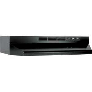 Broan-NuTone BUEZ130BL Non-Ducted Ductless Range Hood with Lights Exhaust Fan for Under Cabinet, 30-Inch, Black(Black)