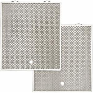 Broan-NuTone Micro Mesh Aluminum Filter Type C4, 15.725″ x 13.875″ x 0.375″, Fits Select Range Hood Models, (2-Pack)