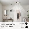 Broan® 110 CFM Decorative Bathroom Exhaust Fan with LED Light and Matte Black Trim, ENERGY STAR® certified