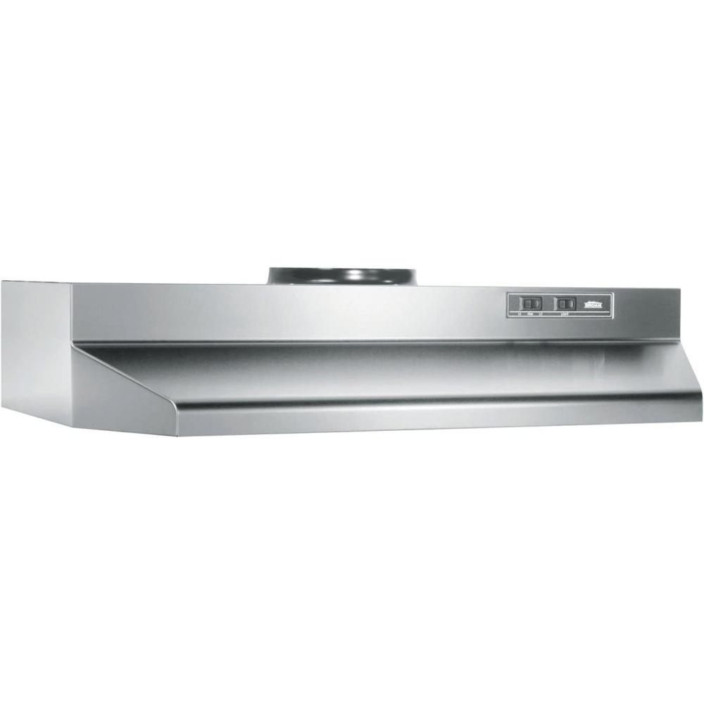 image:imageBroanNuTone 423004 30inch UnderCabinet Range Hood with 2Speed Exhaust Fan and Light 30 Inch Stainless SteelStainless Steel