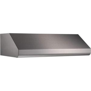 Broan Elite E64E36SS 36″ Under-Cabinet Canopy Range Hood with External Blower Options Variable Speed Control and Baffle Filters in Stainless Steel (Blowers Sold
