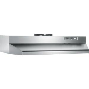 Broan-NuTone 423004 30-inch Under-Cabinet Range Hood with 2-Speed Exhaust Fan and Light, 30 Inch, Stainless Steel(Stainless Steel)
