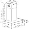 Broan B5336SS 36 Wall Mount Chimey Hood 450 Cfm Max