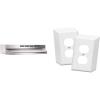 Broan-NuTone 413004 Non-Ducted Ductless Range Hood with Lights Exhaust Fan for Under Cabinet, 30-Inch, Stainless Steel & ENERLITES Duplex Wall Plates Kit, Electrical Outlet Covers