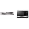 Broan-NuTone 413004 Non-Ducted Ductless Range Hood with Lights Exhaust Fan for Under Cabinet & BLACK+DECKER Digital Microwave Oven with Turntable Push-Button Door, Child Safety Lock