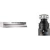 Broan-NuTone 413004 Non-Ducted Ductless Range Hood with Lights Exhaust Fan for Under Cabinet & InSinkErator Badger 5 Garbage Disposal, Standard Series 1/2 HP Continuous Feed Food Waste Disposer