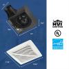Broan-NuTone FlexAir Selectable Bathroom Exhaust Fan, 80/110 CFM