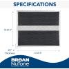 Broan-NuTone BPSF30 Charcoal Filter for QS Series Range Hood, Carbon Air Filter, Charcoal Air Filter for Kitchen, Set of 2(BPSF30)
