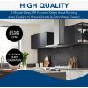Broan-NuTone 30″ T-Style Chimney Range Hood with LED Lighting, Convertible Wall-Mount Kitchen Chimney Vent Hood, 450 Max CFM, Stainless Steel/Black(Stainless Steel)