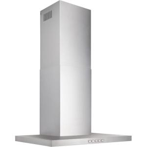 Broan-NuTone 30″ T-Style Chimney Range Hood with LED Lighting, Convertible Wall-Mount Kitchen Chimney Vent Hood, 450 Max CFM, Stainless Steel/Black(Stainless Steel)