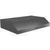 Broan Glacier Convertible Range Hood, Exhaust Fan and Light Combo for Over Kitchen Stove, Black Stainless Steel, 30″, 1.2 Sones, 300 CFM