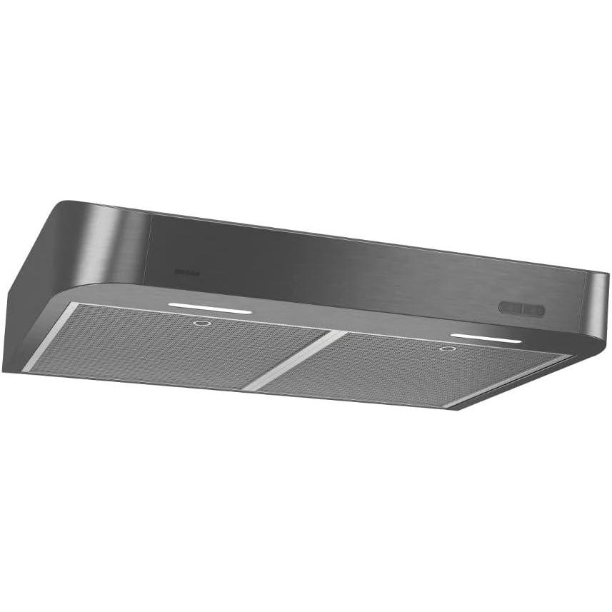 image:imageBroan 30Inch Convertible UnderCabinet Range Hood 300 Max Blower CFM Black Stainless Steel