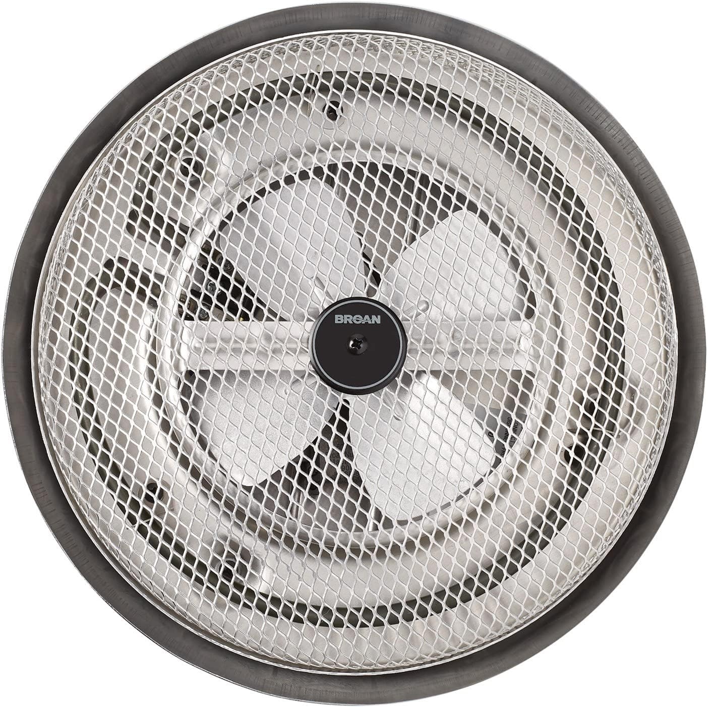 image:imageBroanNuTone 157 LowProfile FanForced Ceiling Heater Enclosed Sheath Element for Bathroom Kitchen and Home Standard Satin Aluminum