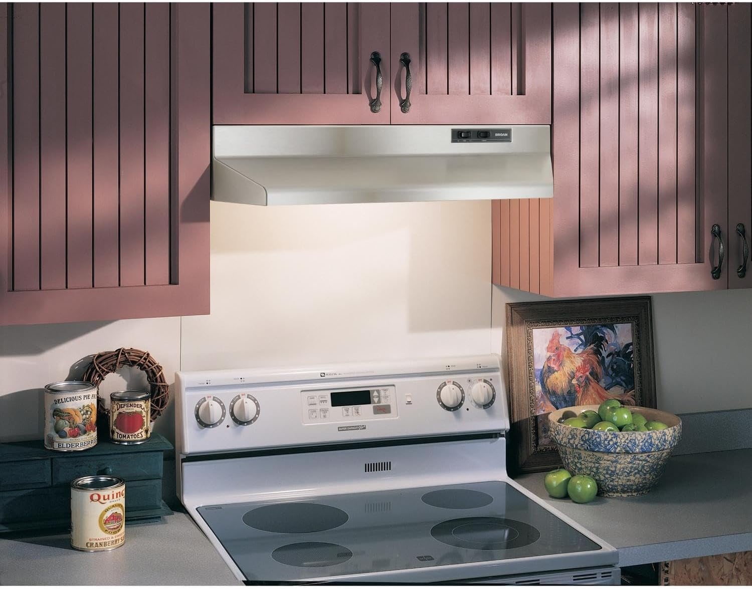 image:imageBroanNuTone 423023 Insert 30inch UnderCabinet Range Hood with 2Speed Exhaust Fan and Light BlackStainless Steel