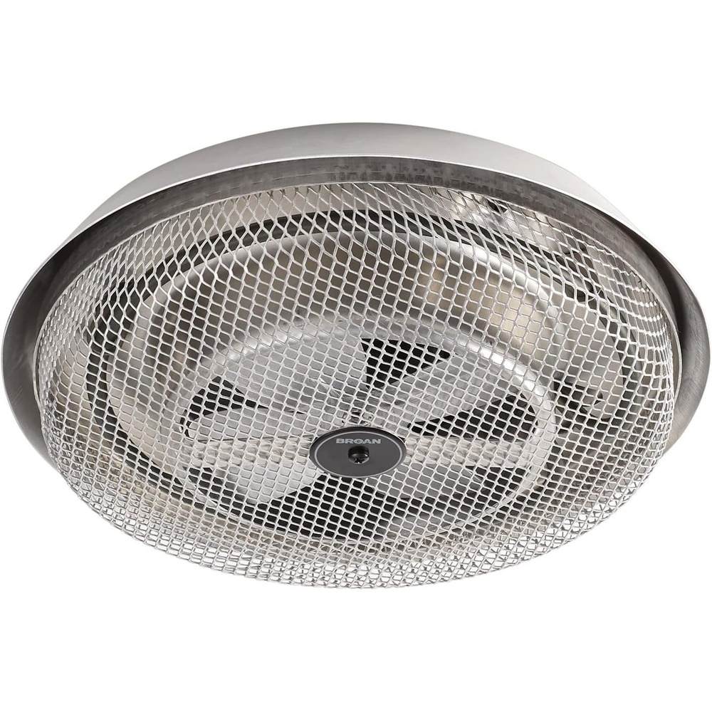 image:imageBroanNuTone 157 LowProfile FanForced Ceiling Heater Enclosed Sheath Element for Bathroom Kitchen and Home Standard Satin Aluminum