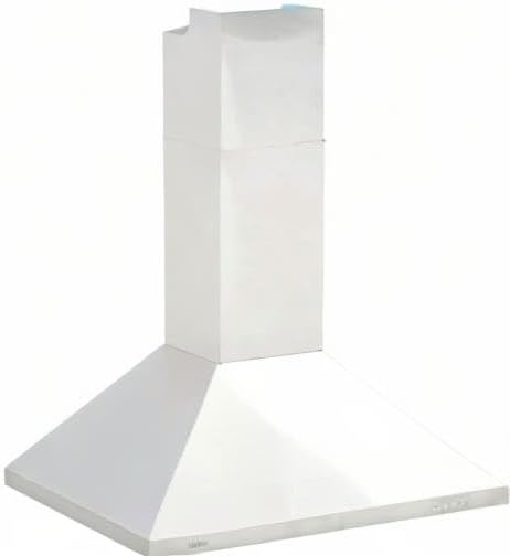 image:imageBroanNuTone 30inch WallMount Convertible ChimneyStyle Range Hood with 3Speed Exhaust Fan and Light MAX 350 CFM Stainless Steel